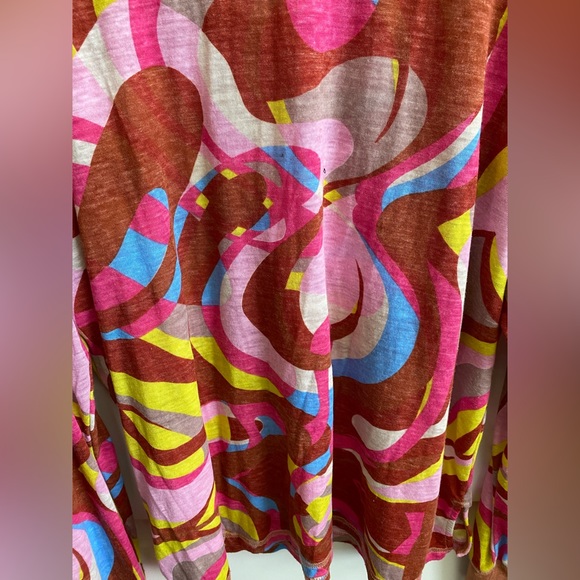 Free People Movement Keep Rolling Printed V Neck Long Sleeve - Picture 7 of 10